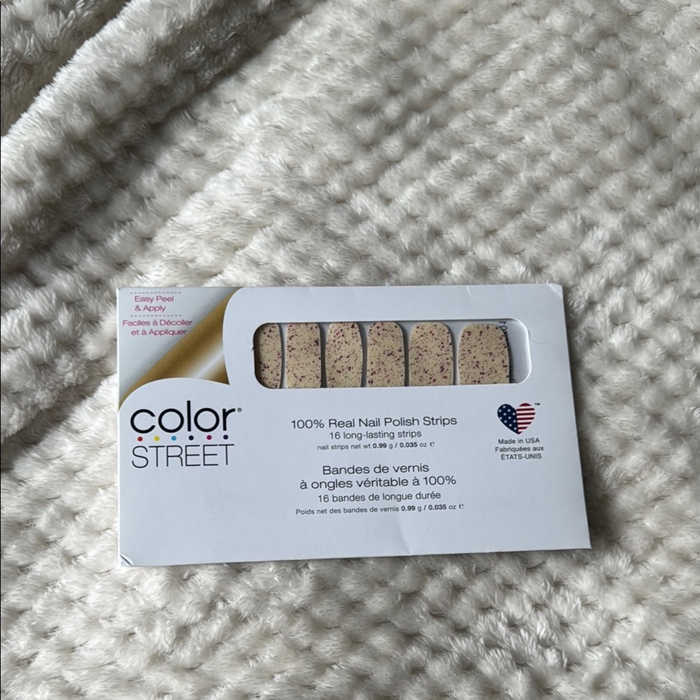 Color Street Speckled Beige Nail Strips Fancy Pants